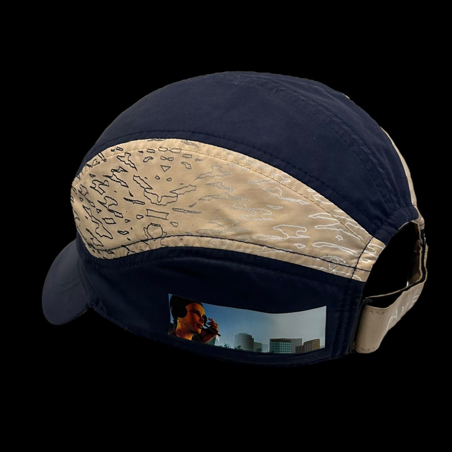 Nike x Cav Empt Logo Tailwind Running Hat Cap Navy/Beige