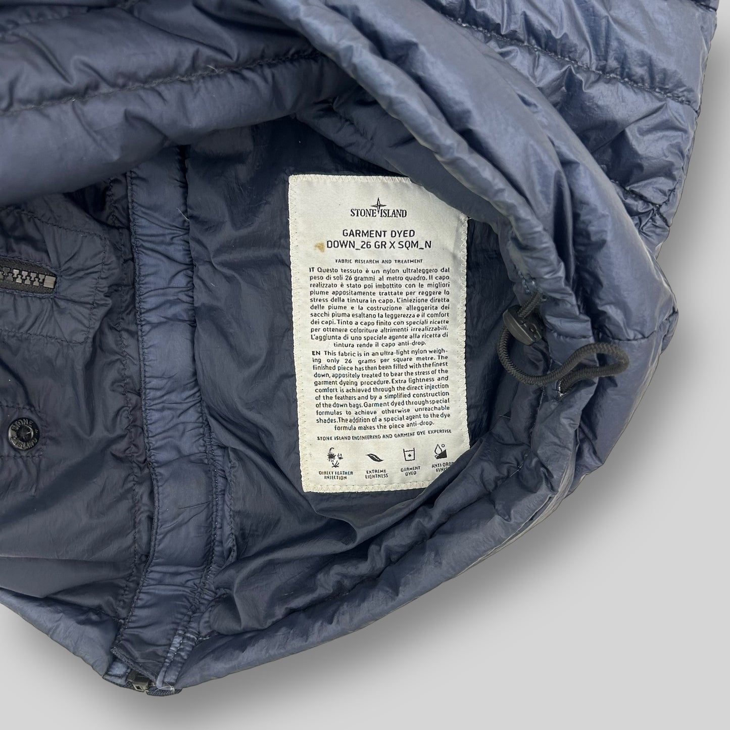 Stone Island Micro Ripstop Puffer Jacket Navy (Size S)