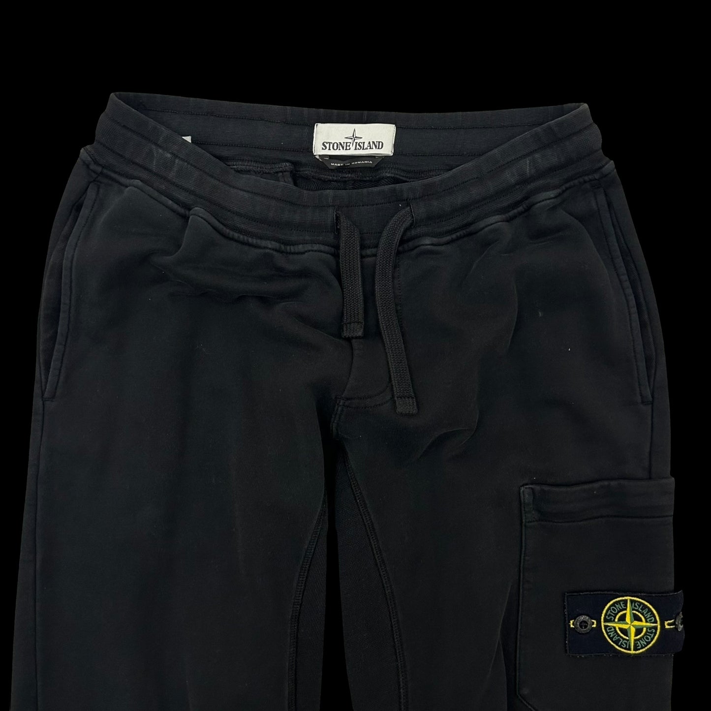 Stone Island Track Pants Black (Fits 30”-34”)