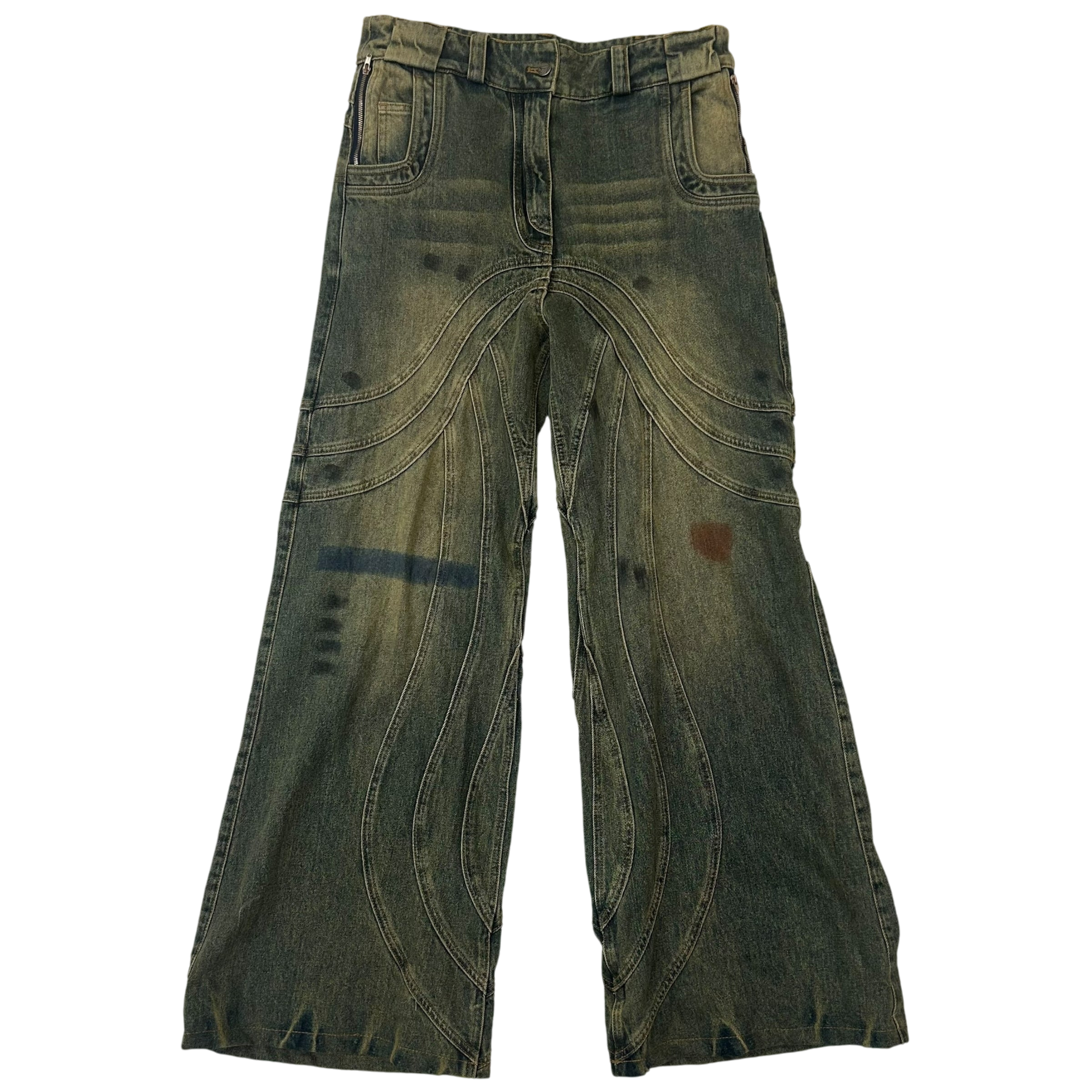 NO/FAITH STUDIOS Heavy Wave Jeans Blue (Size L) – Zenno Archive