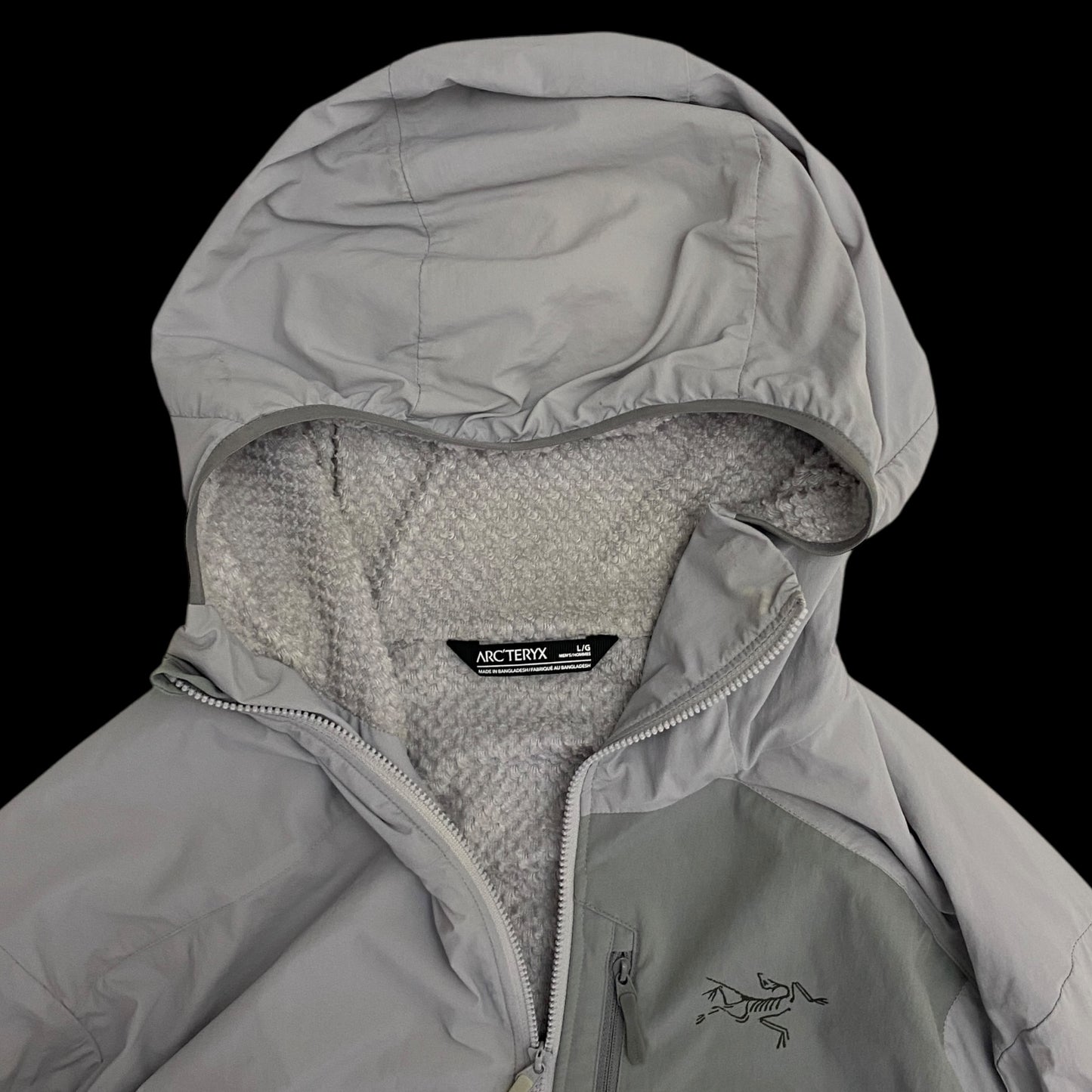 Arc'teryx Proton FL Hooded Jacket ‘Solitude’ Grey (Size L)