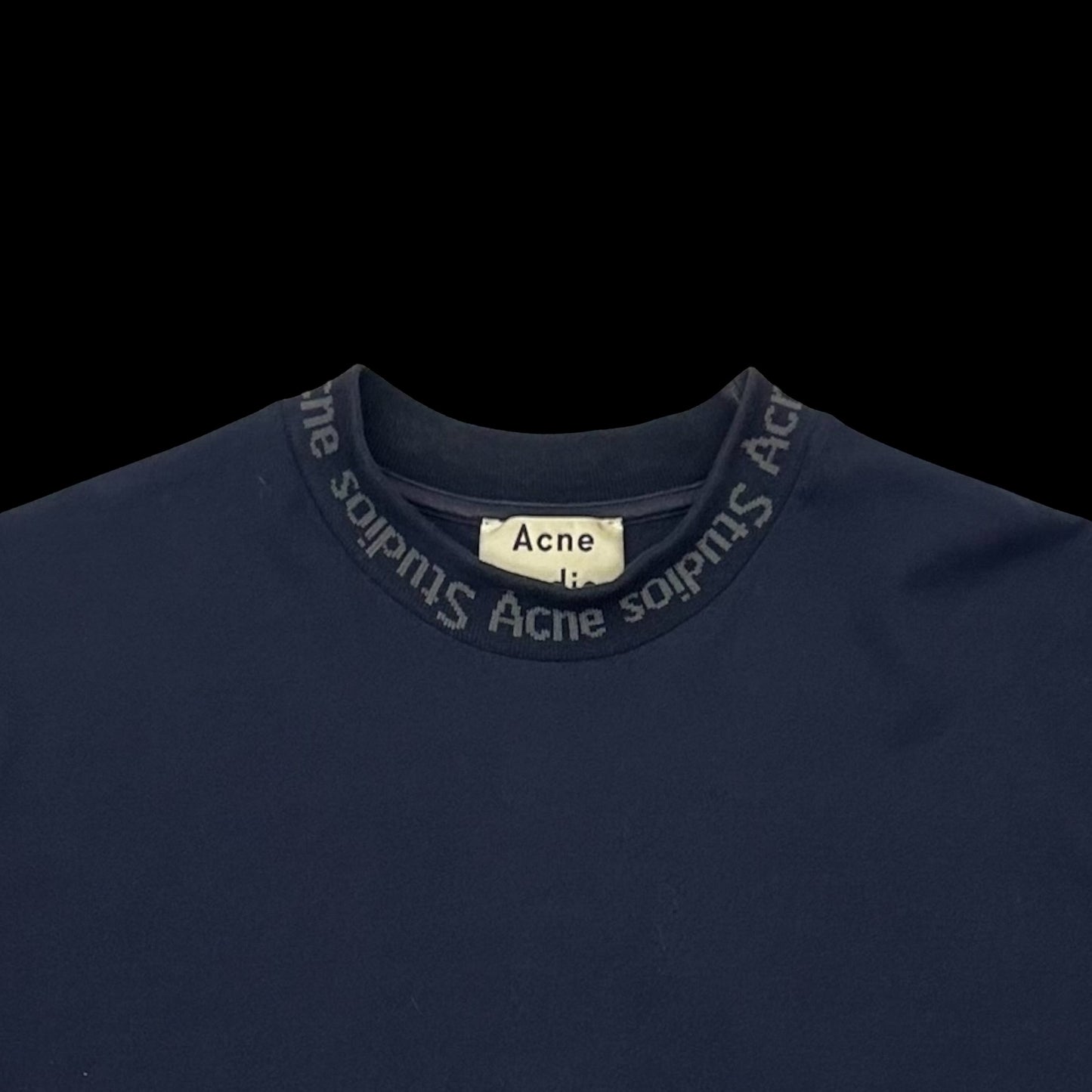 Acne Studios Jacquard Logo T-Shirt Navy (Fits M-L)