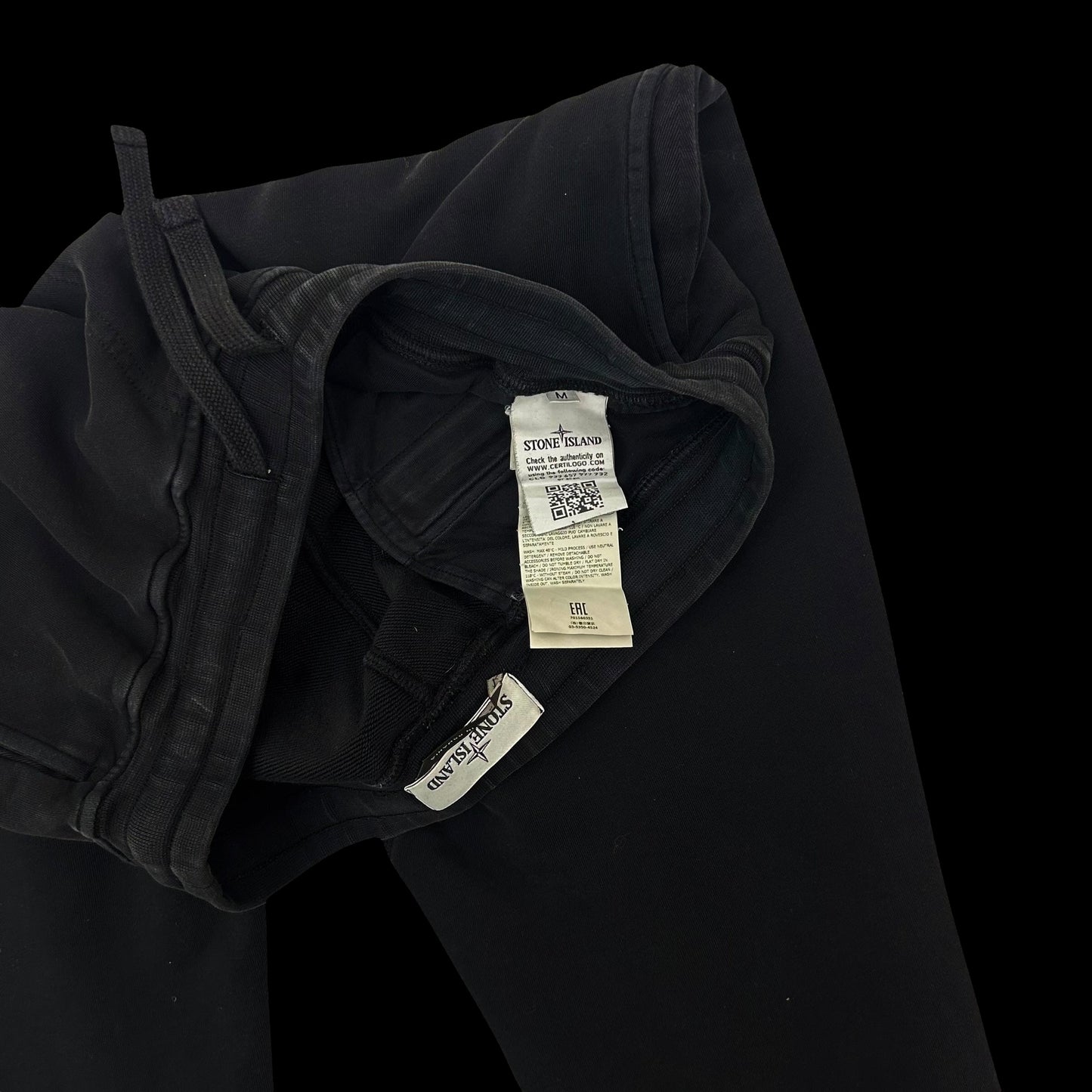 Stone Island Track Pants Black (Fits 30”-34”)