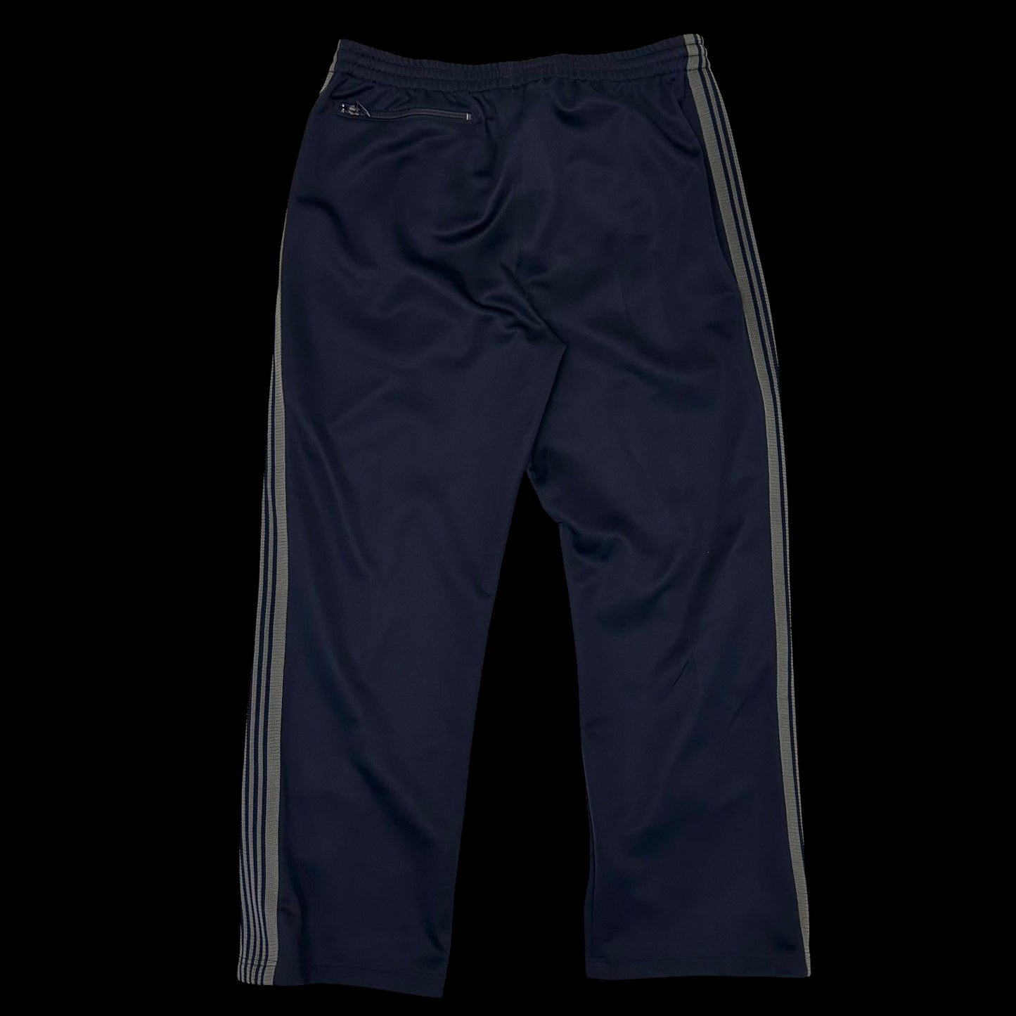 Needles Poly Smooth Track Pants Navy/Grey (Size L)