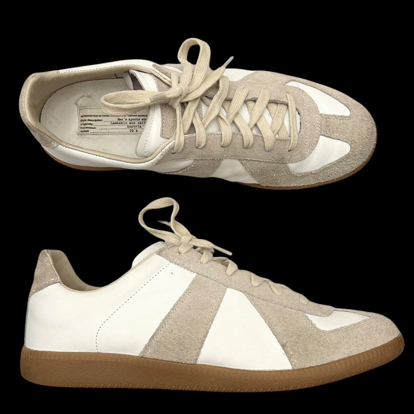 Maison Margiela GAT Replica Trainers White / Grey (EU41)