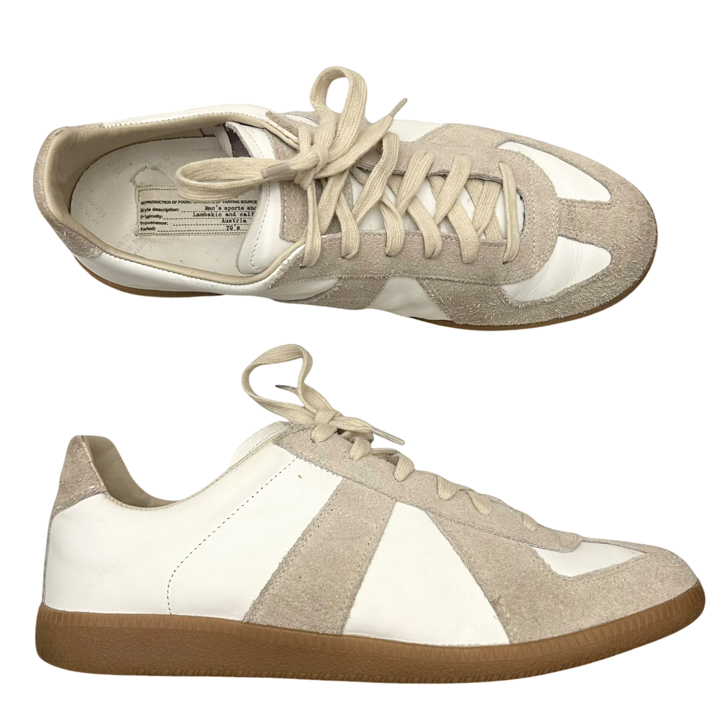 Maison Margiela GAT Replica Trainers White / Grey (EU41)