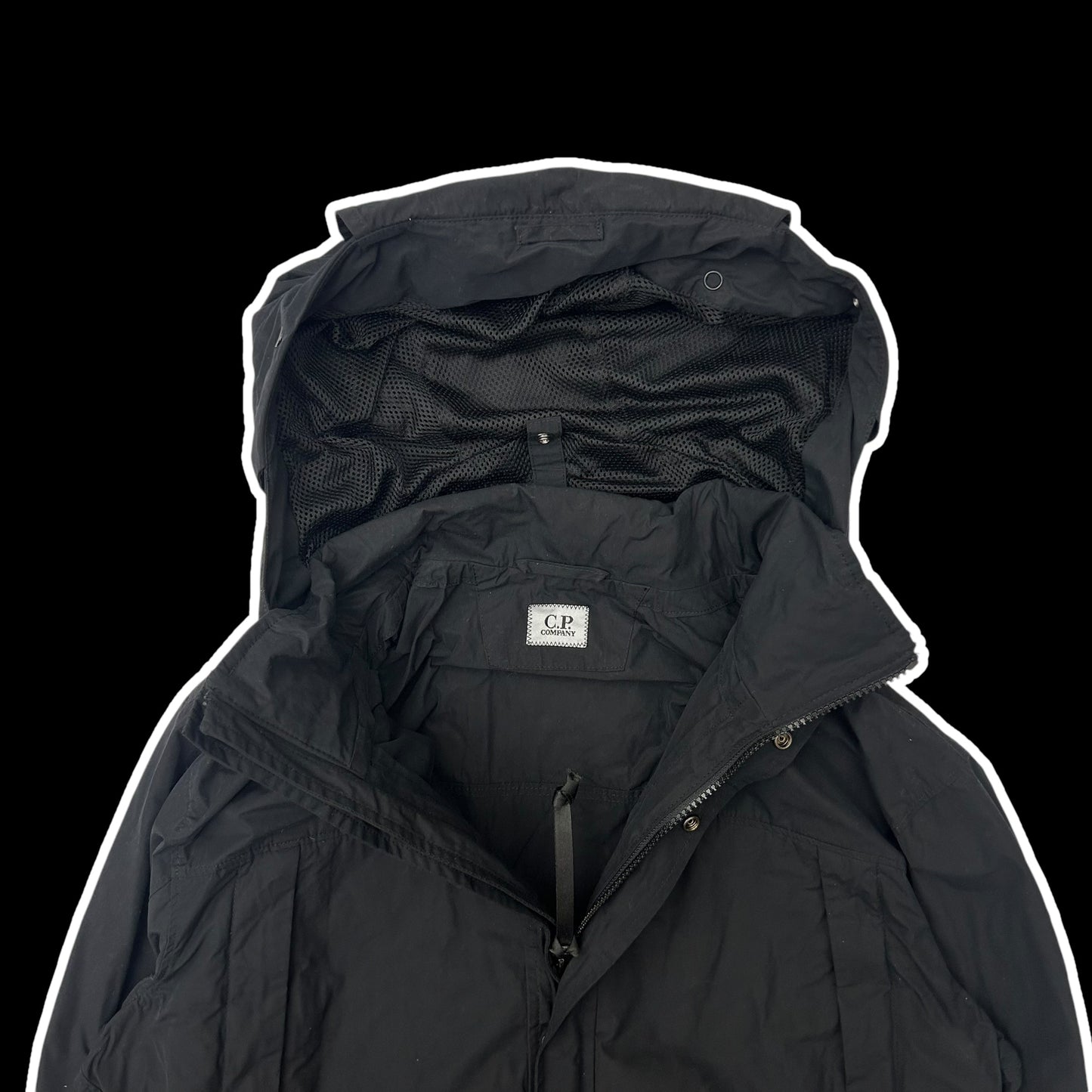 C.P. Company Memri Goggle Nylon Jacket Black (Fits L-XL)