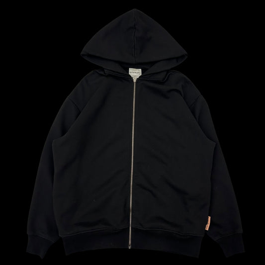 Acne Studios Forban Pink Label Heavyweight Zip Hoodie Black (Fits L-XL)