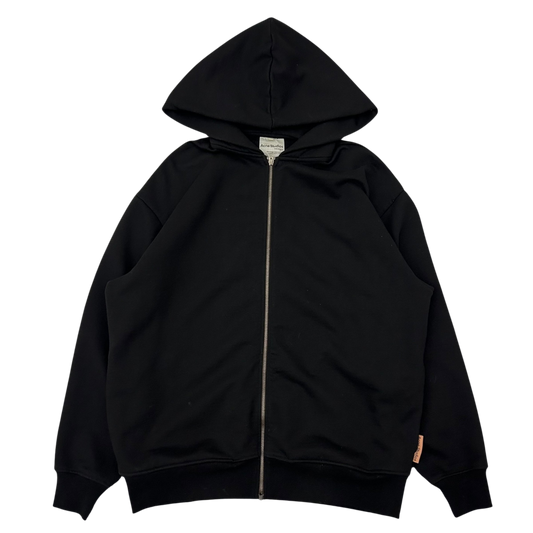 Acne Studios Forban Pink Label Heavyweight Zip Hoodie Black (Fits L-XL)