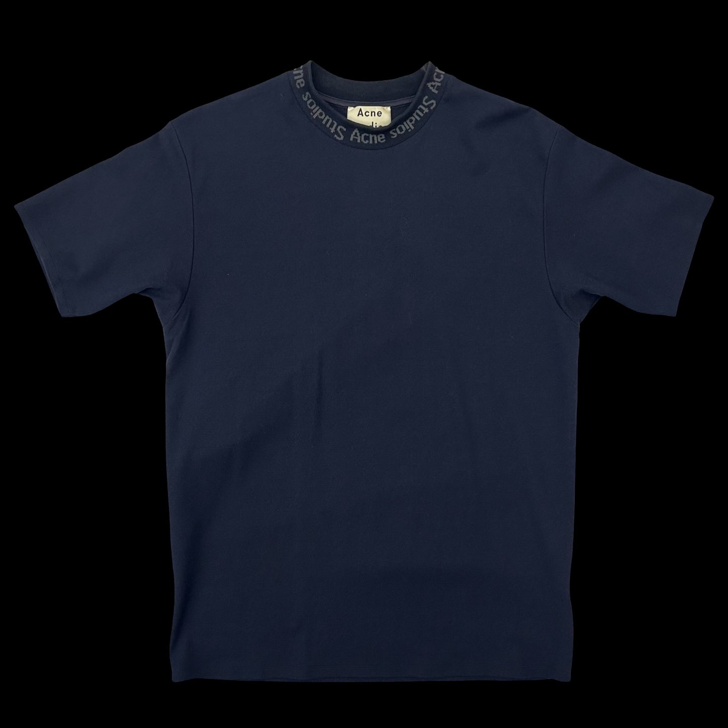 Acne Studios Jacquard Logo T-Shirt Navy (Fits M-L)