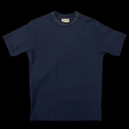 Acne Studios Jacquard Logo T-Shirt Navy (Fits M-L)