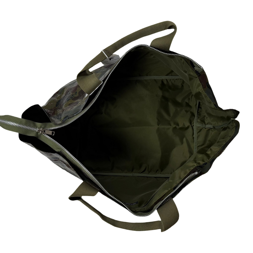 Comme Des Garçons Homme Oversized Tote Bag Green Camo