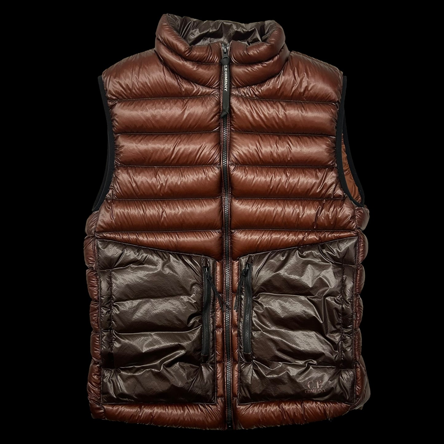 C.P Company DD Shell Down Puffer Vest Burgundy (Fits M-L)