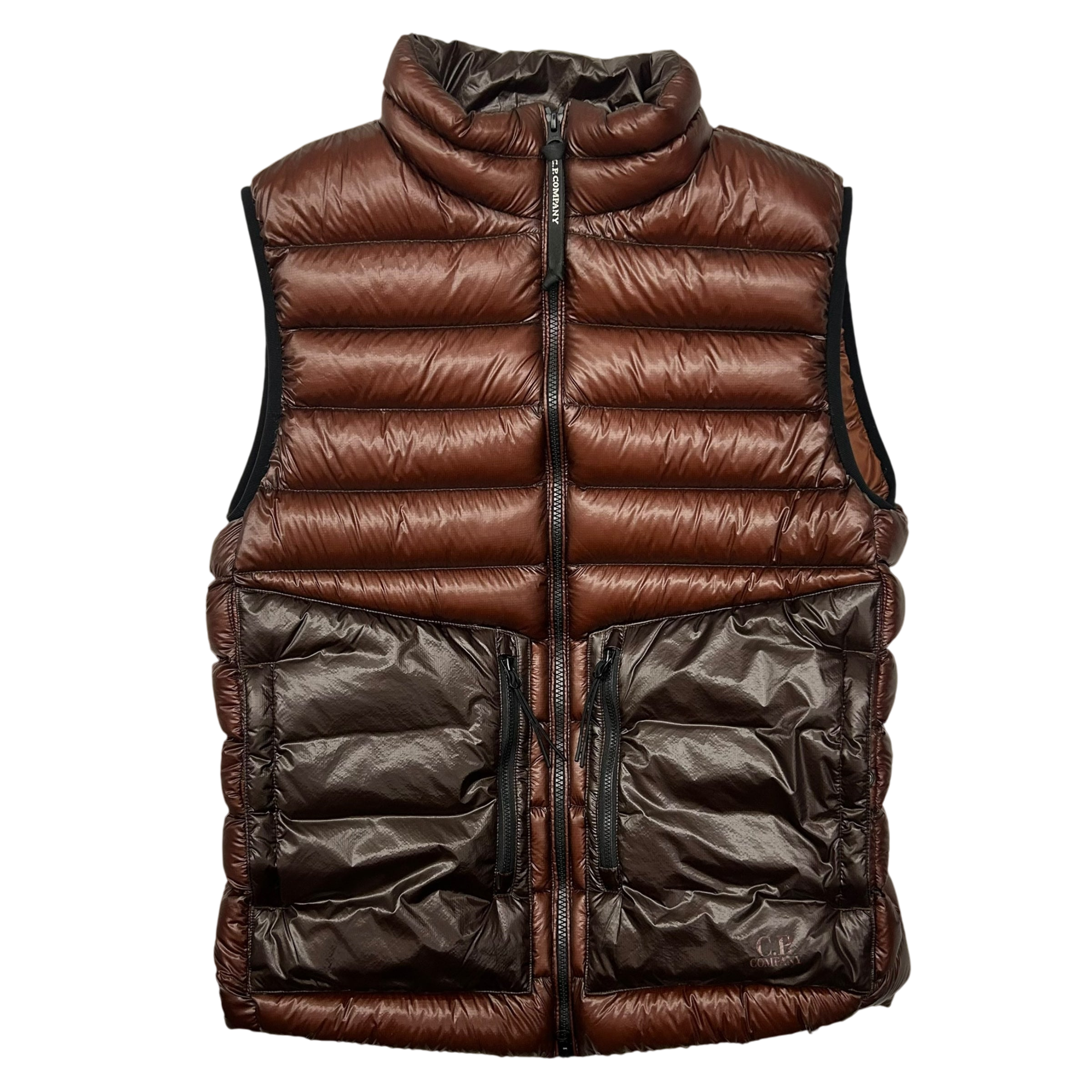 C.P Company DD Shell Down Puffer Vest Burgundy (Fits M-L)