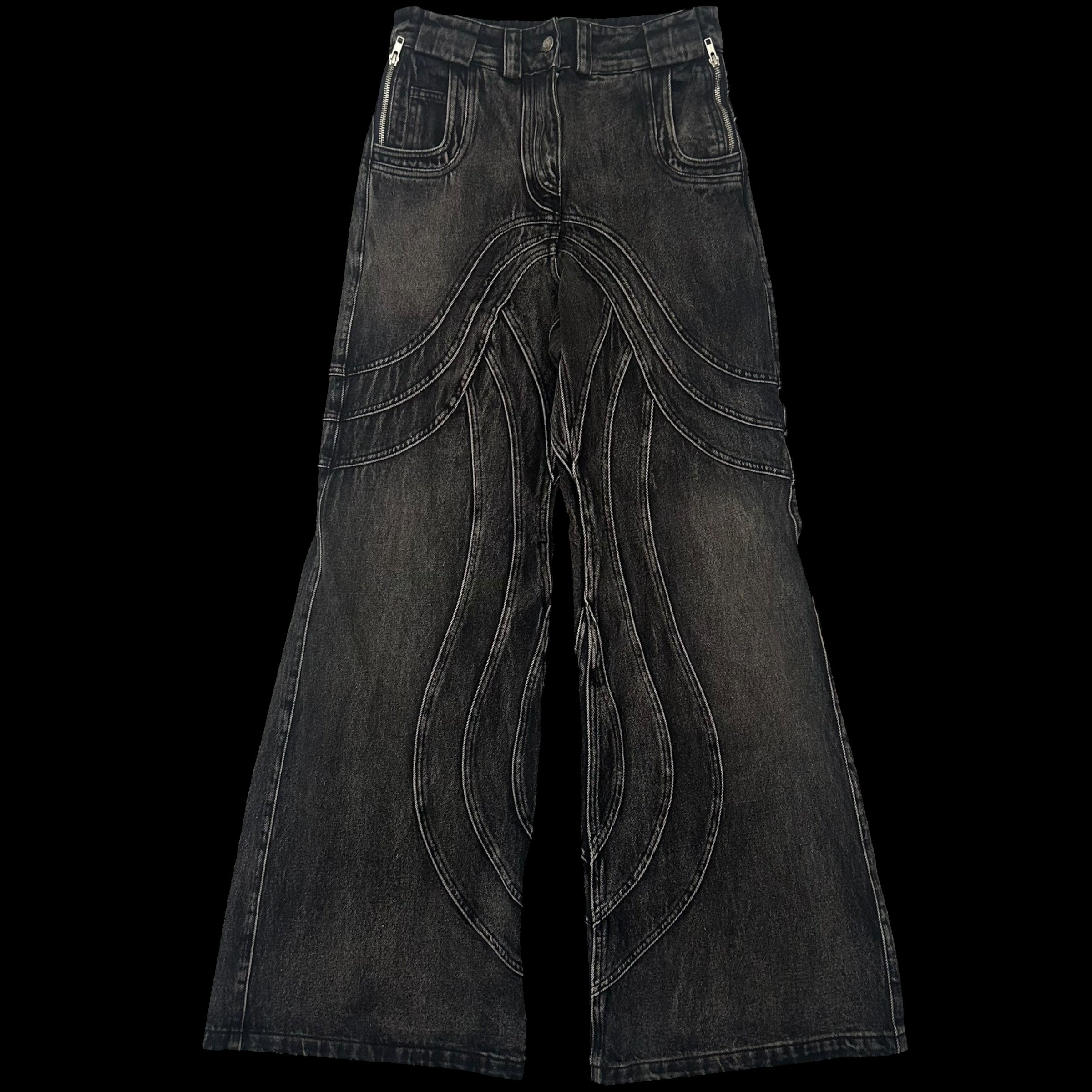 NO/FAITH STUDIOS Heavy Wave Jeans Black (Size S) – Zenno