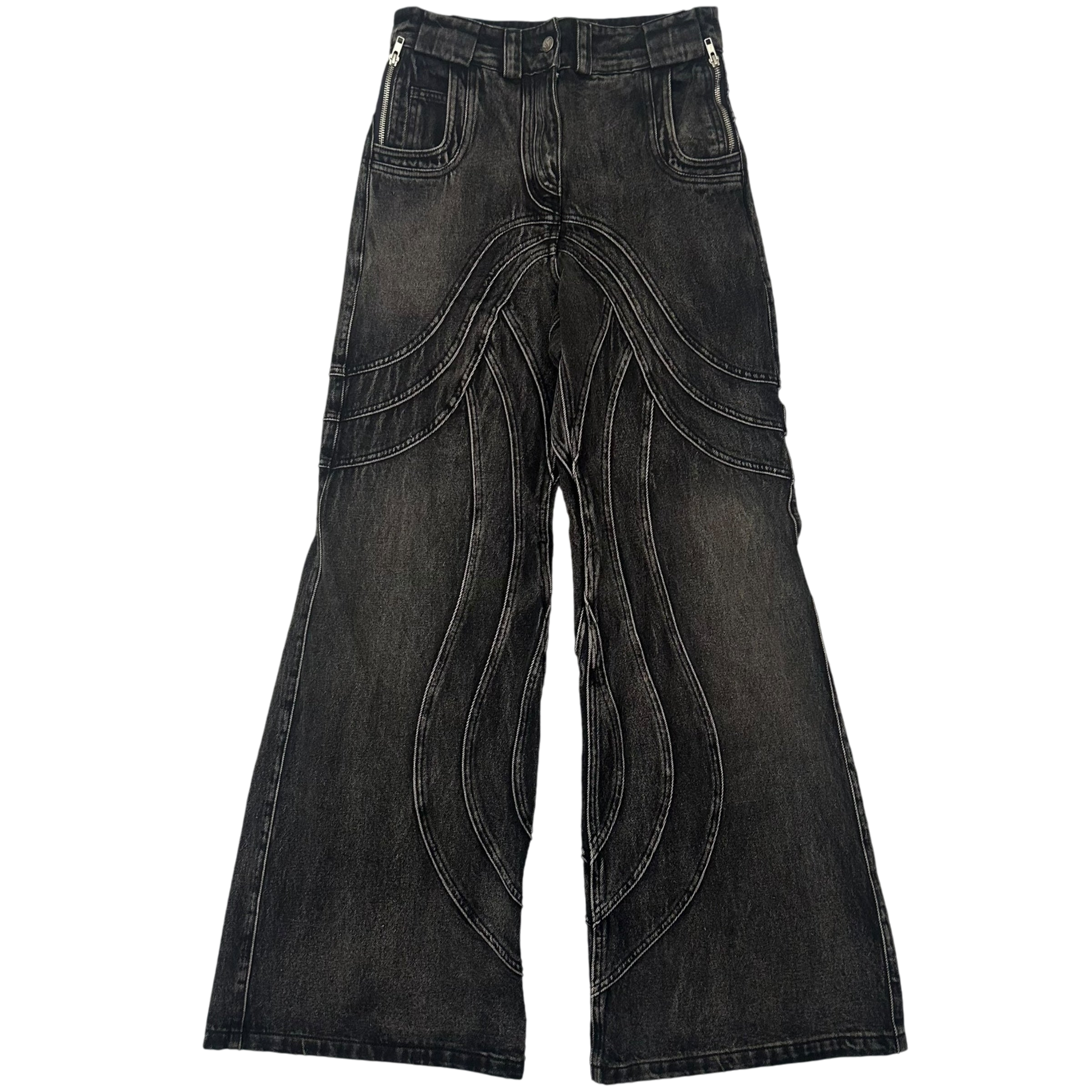 NO/FAITH STUDIOS Heavy Wave Jeans Black (Size S)