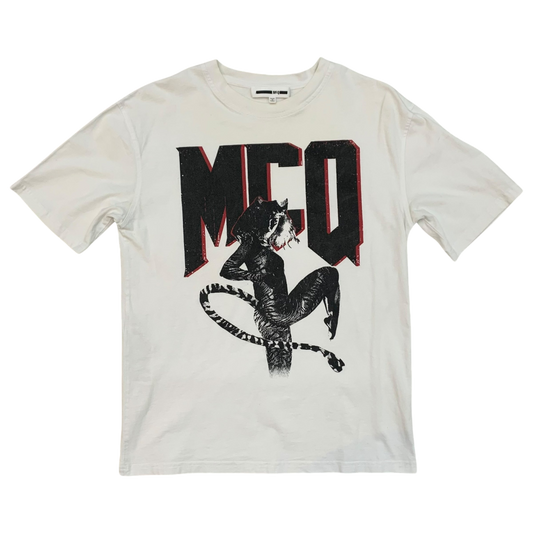 McQ Alexander McQueen ‘Psycho Billy’ Boyfriend T-Shirt Optic White (Fits S-M womens)