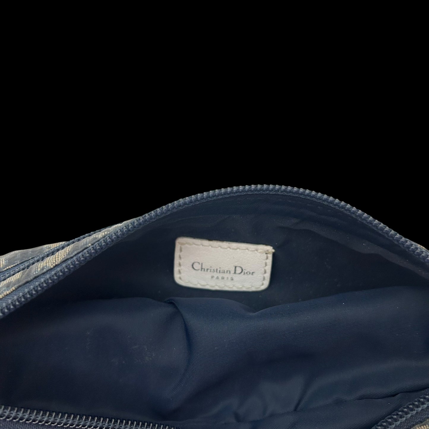 Christian Dior Trotter Canvas Waist bag Nylon Blue/White