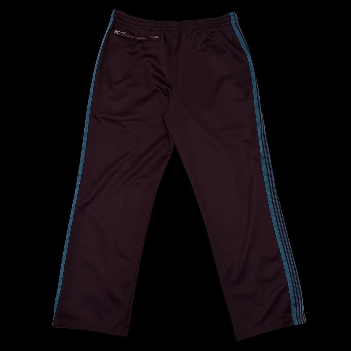 Needles Poly Smooth Track Pants Burgundy/Turquoise (Size L)