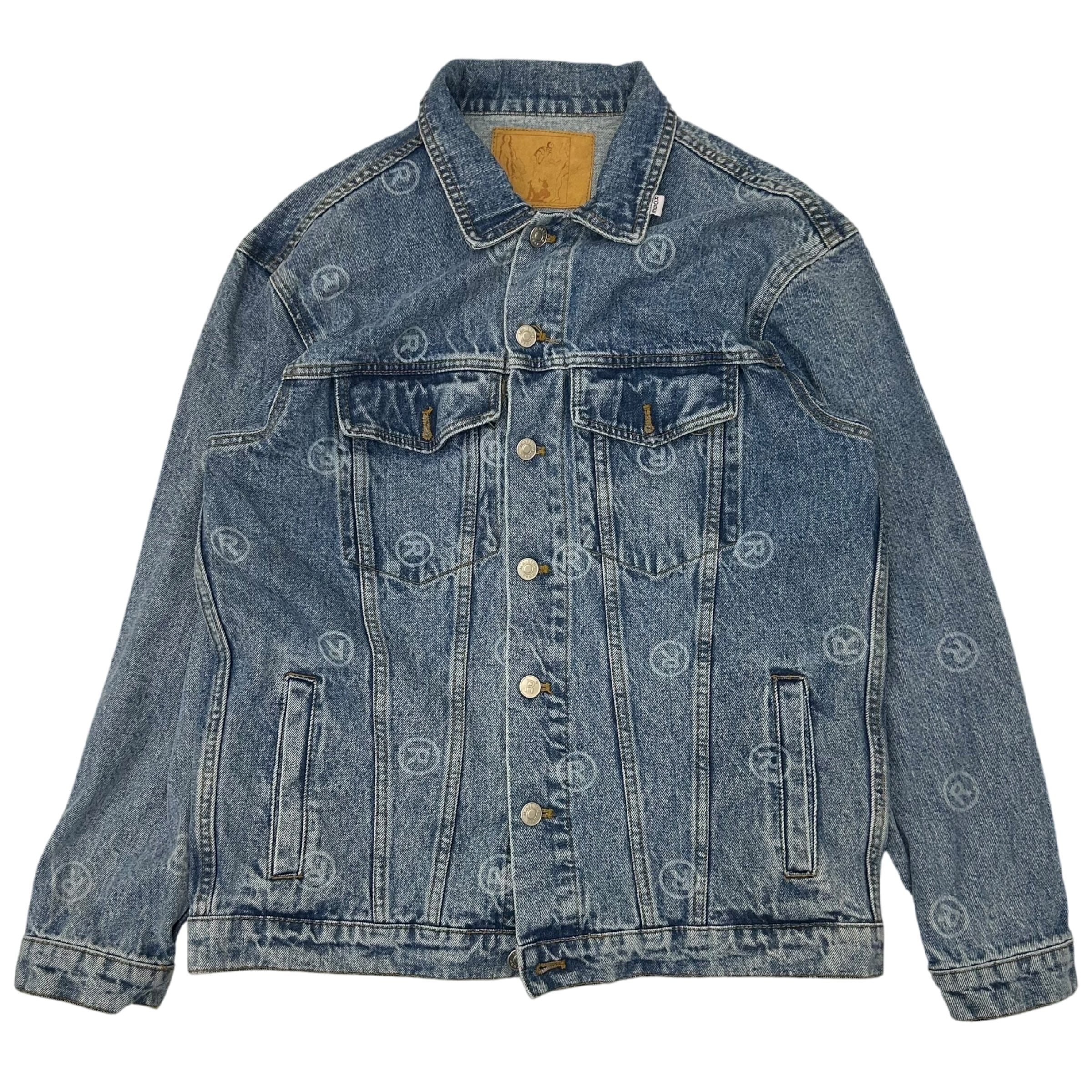 Martine Rose All Over Logo Denim Jacket (Fits M-L)