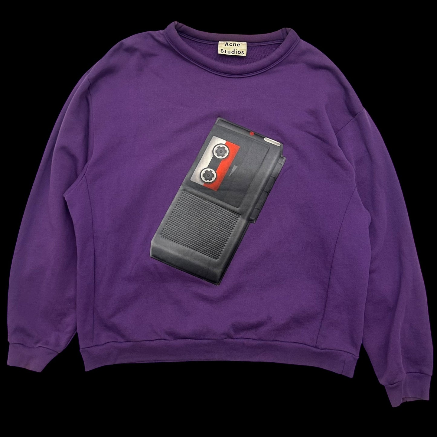 Acne Studios Diner Flames Crew Sweatshirt (Fits M-L)