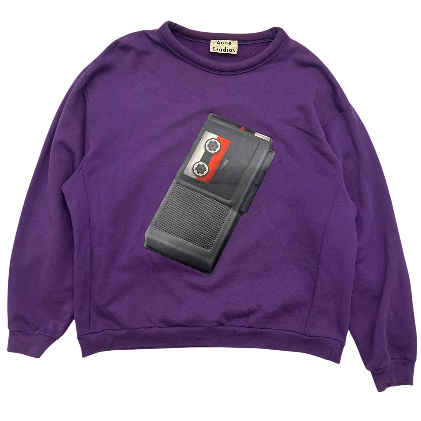 Acne Studios Diner Flames Crew Sweatshirt (Fits M-L)