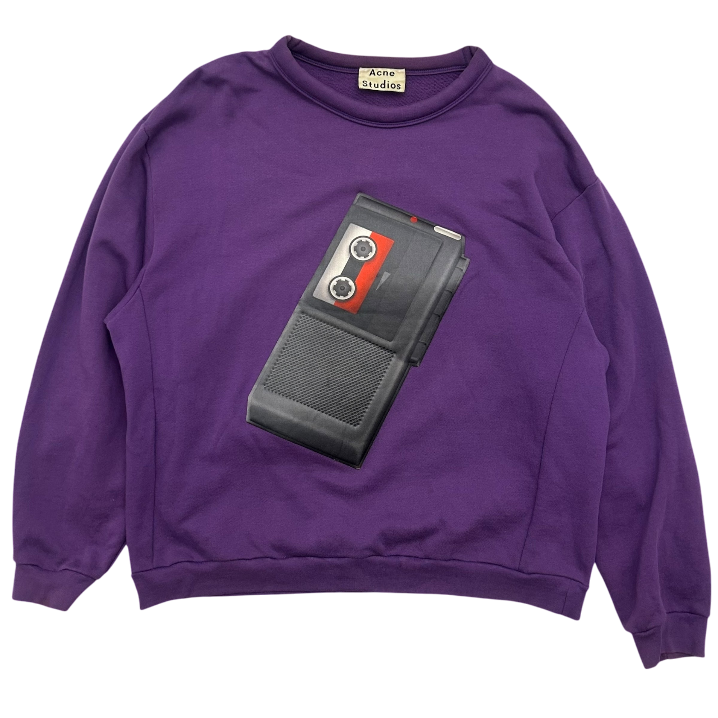 Acne Studios Diner Flames Crew Sweatshirt (Fits M-L)