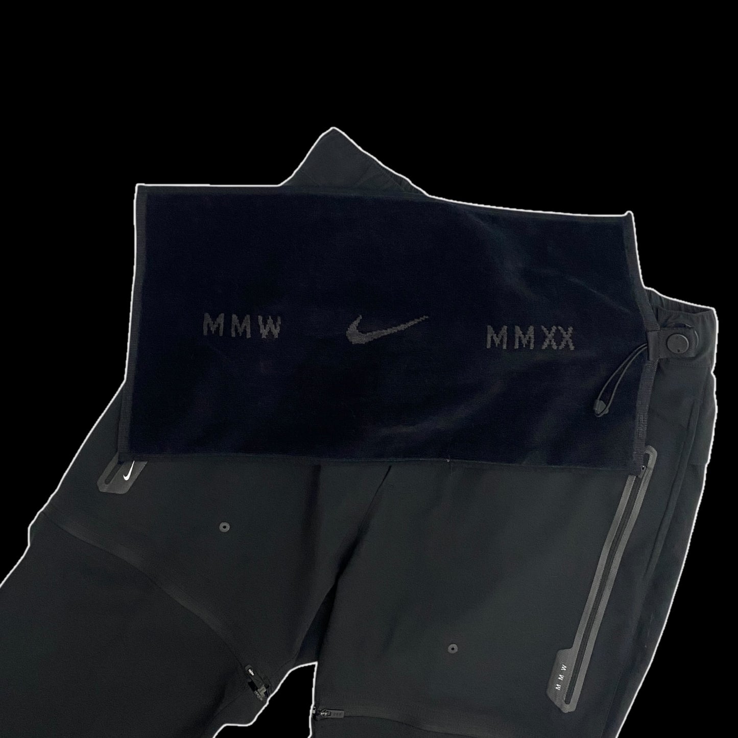 Nike x MMW 004 Black Edition Convertible 3-in-1 Techwear Pants Black (Size M)