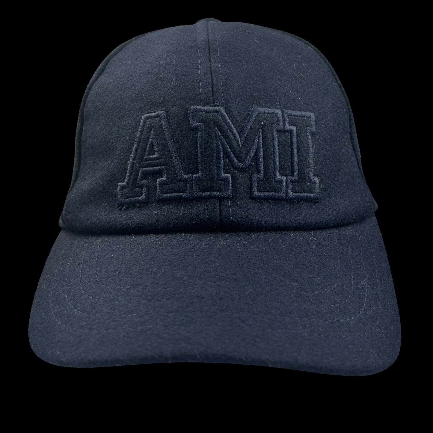 AMl Paris Navy Wool Cap