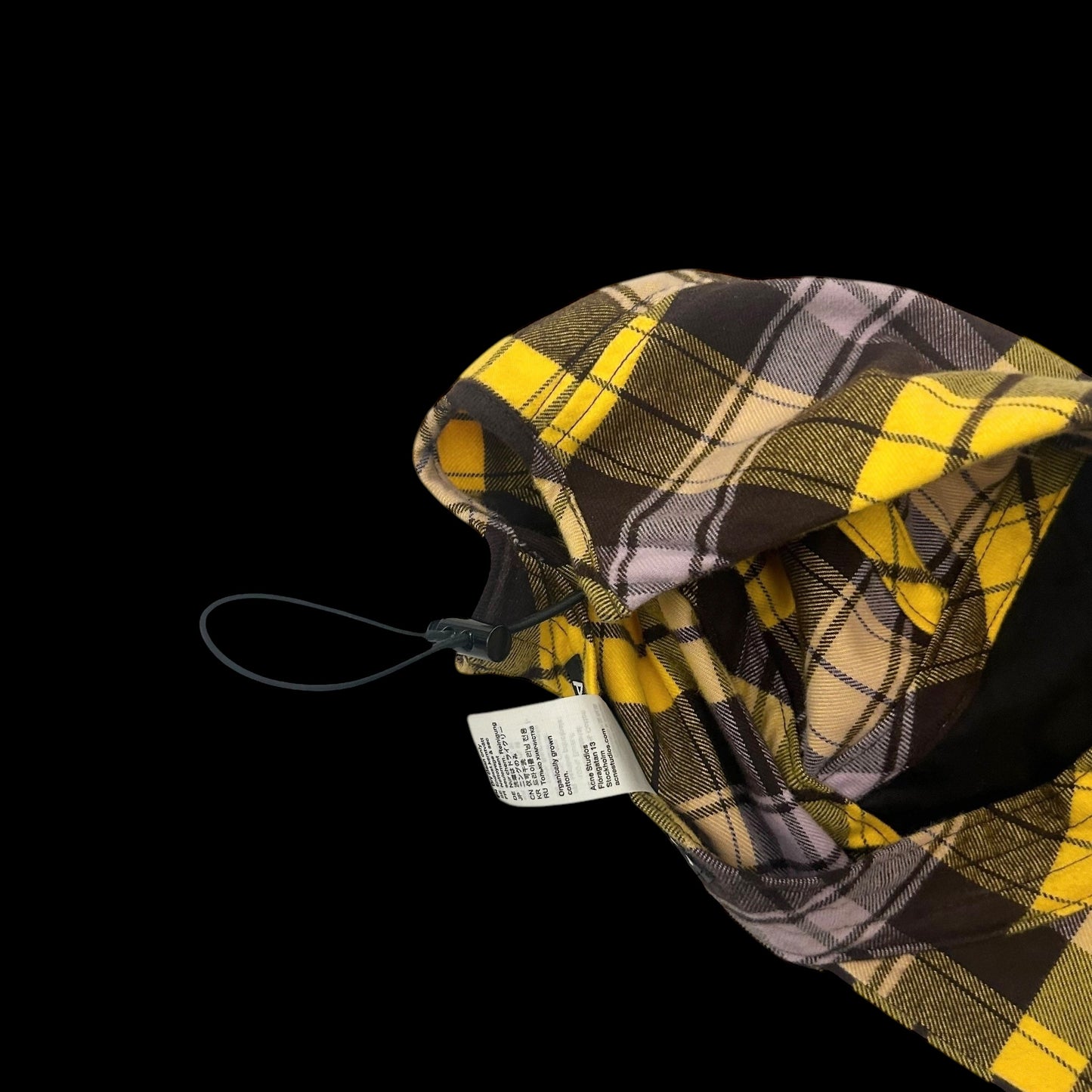 Acne Studios Crunn Check
Face Cap Yellow & Brown