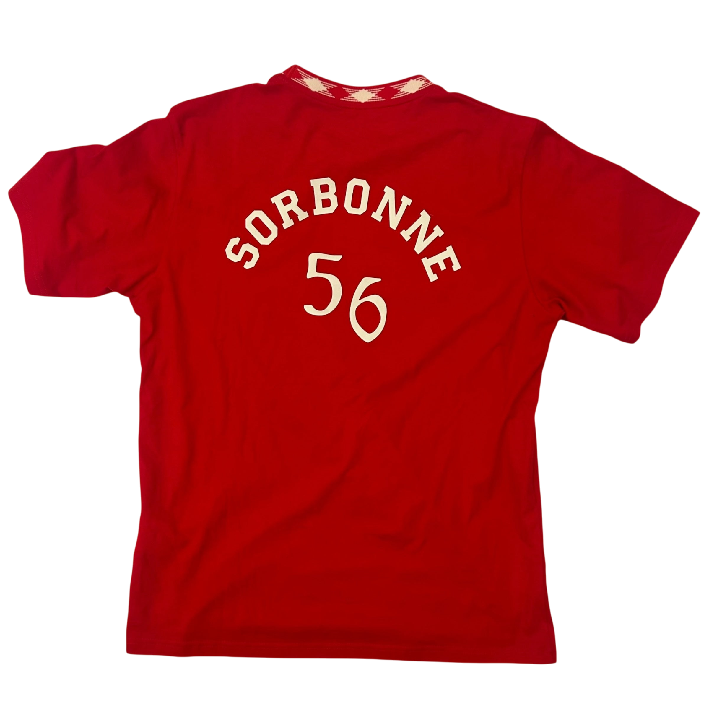 Wales Bonner Original Embroidered Logo T-shirt Red (Size M)