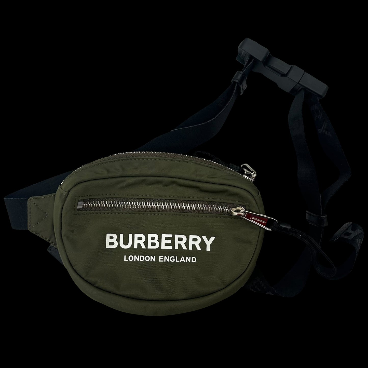 Burberry Nylon Cannon Waist Bag Khaki