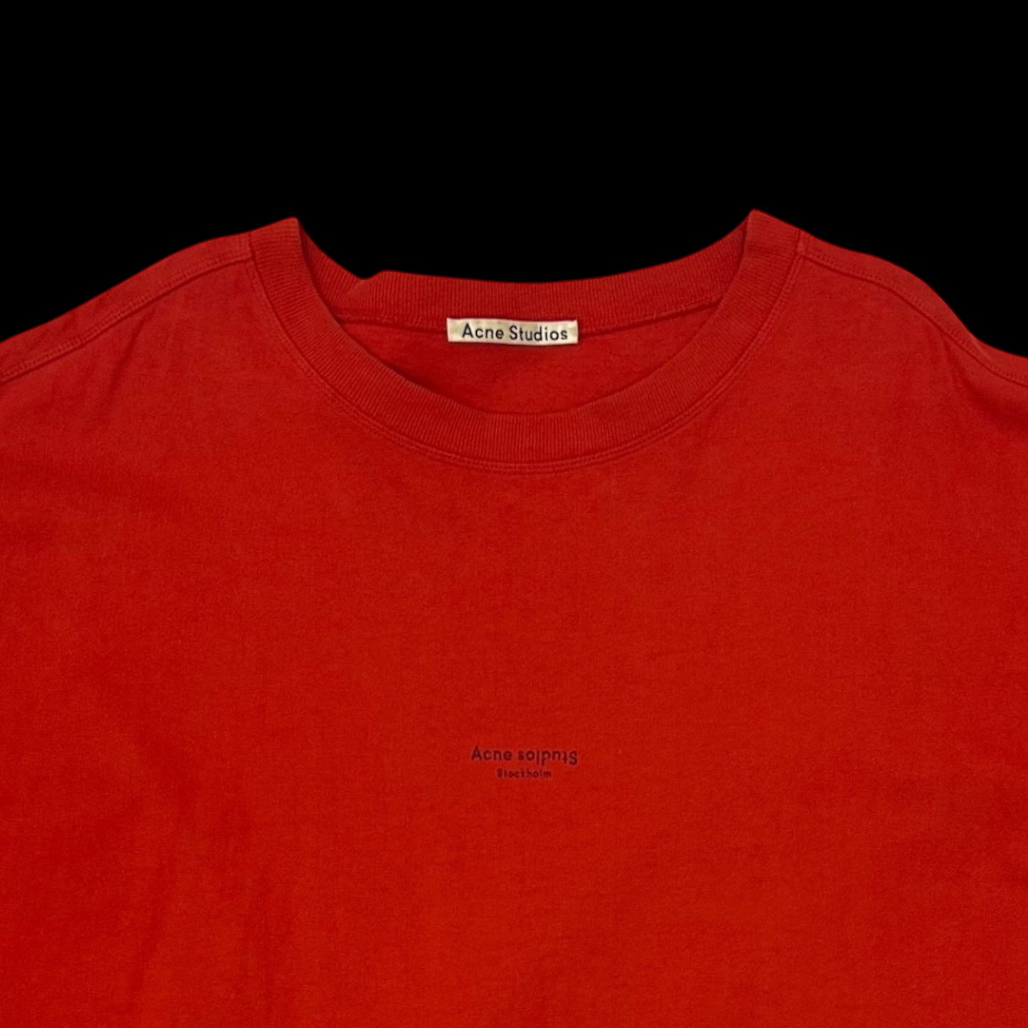 Acne Studios Stockholm Logo T-Shirt Red (Size XL)