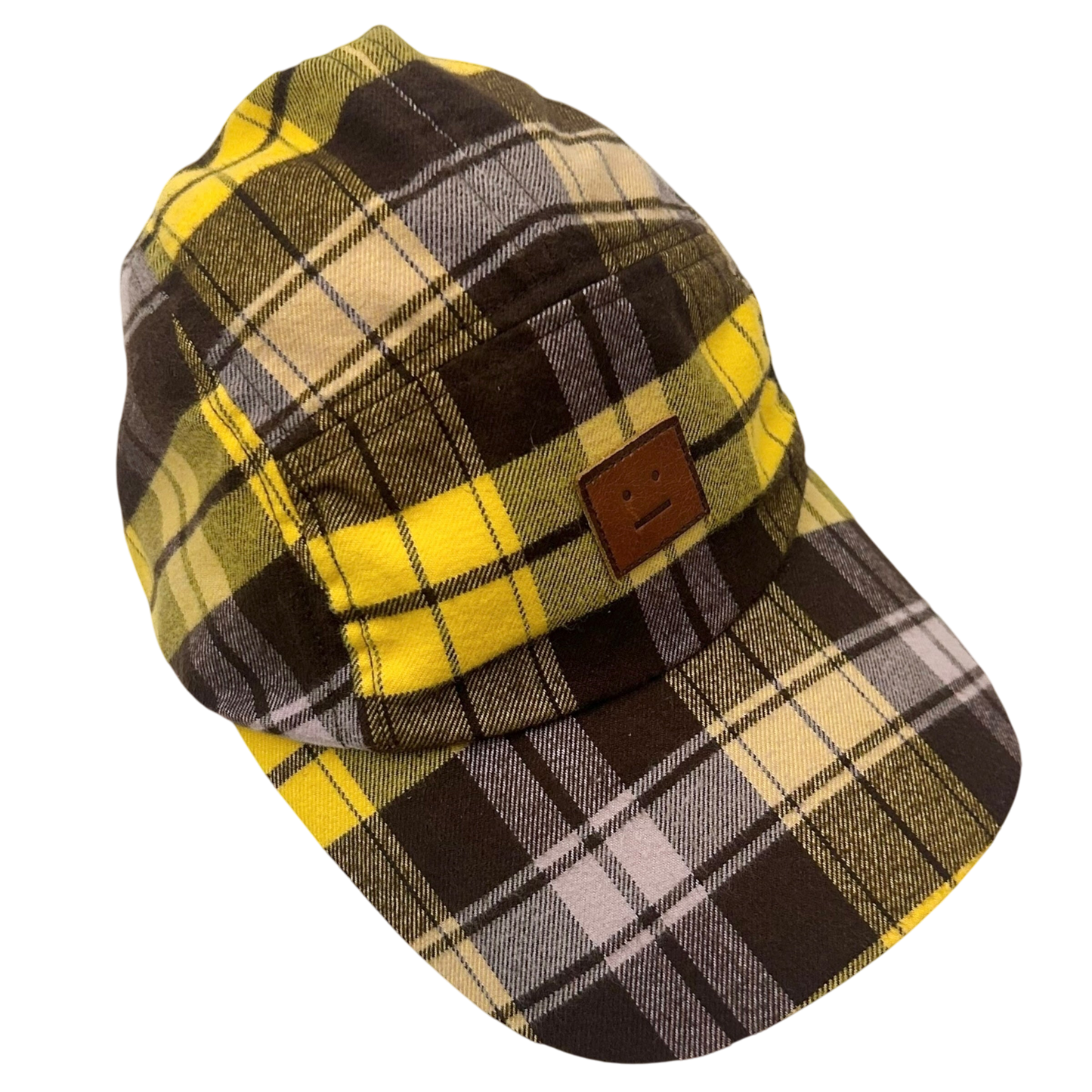 Acne Studios Crunn Check
Face Cap Yellow & Brown