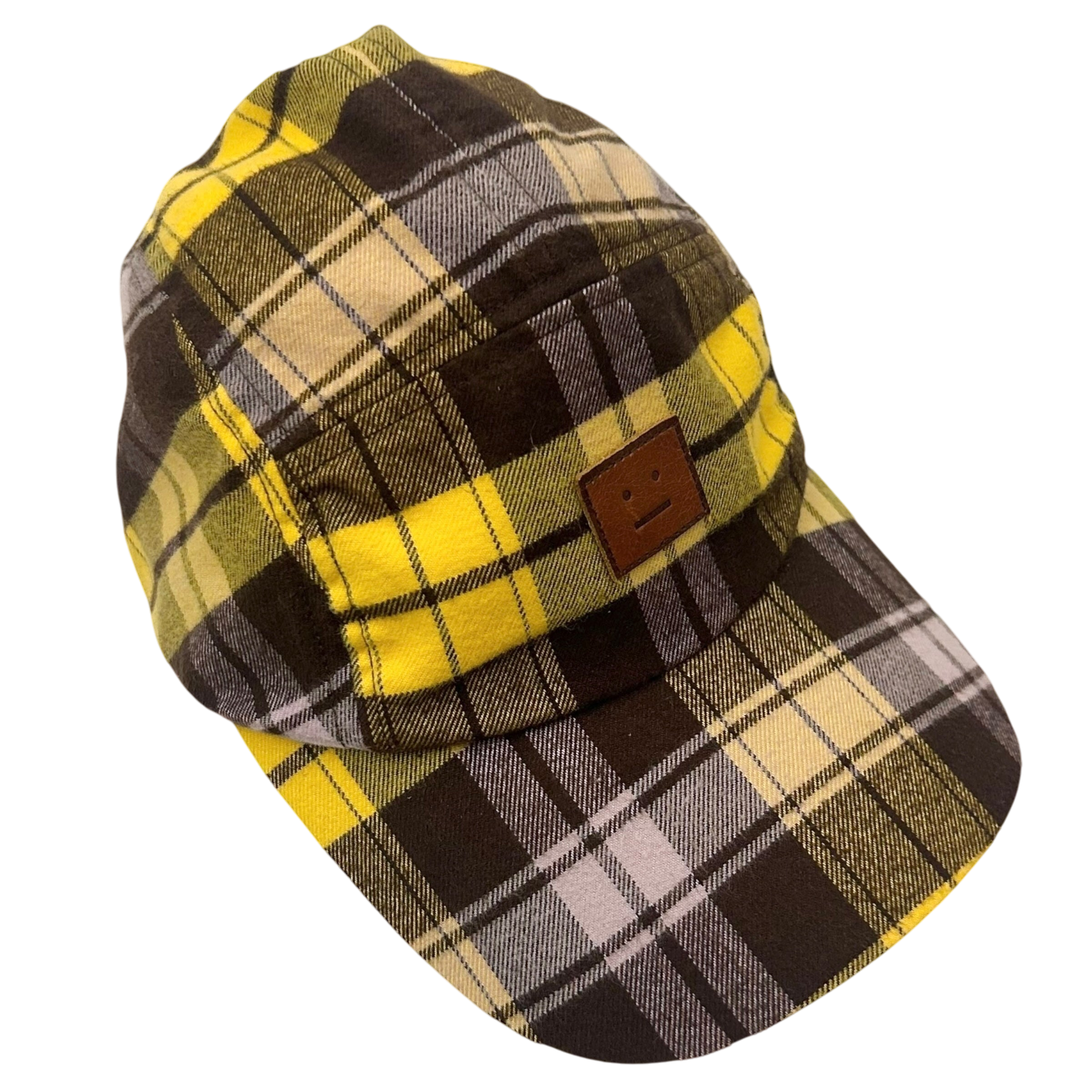 Acne Studios Crunn Check
Face Cap Yellow & Brown