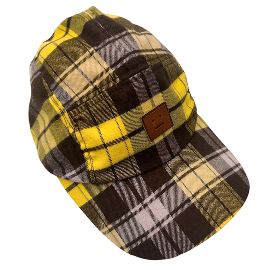 Acne Studios Crunn Check
Face Cap Yellow & Brown