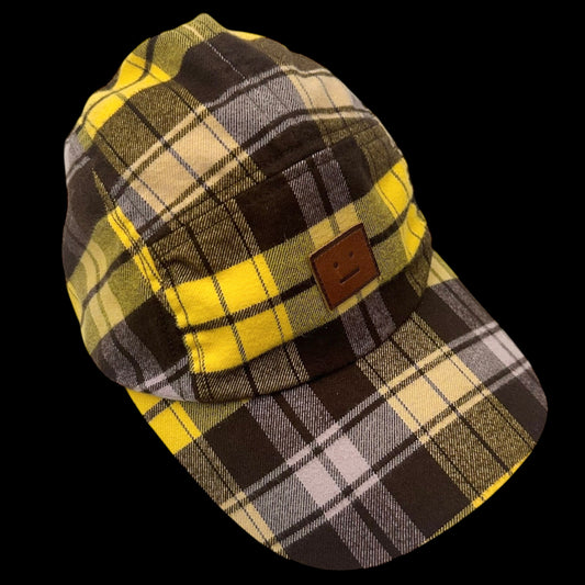 Acne Studios Crunn Check
Face Cap Yellow & Brown