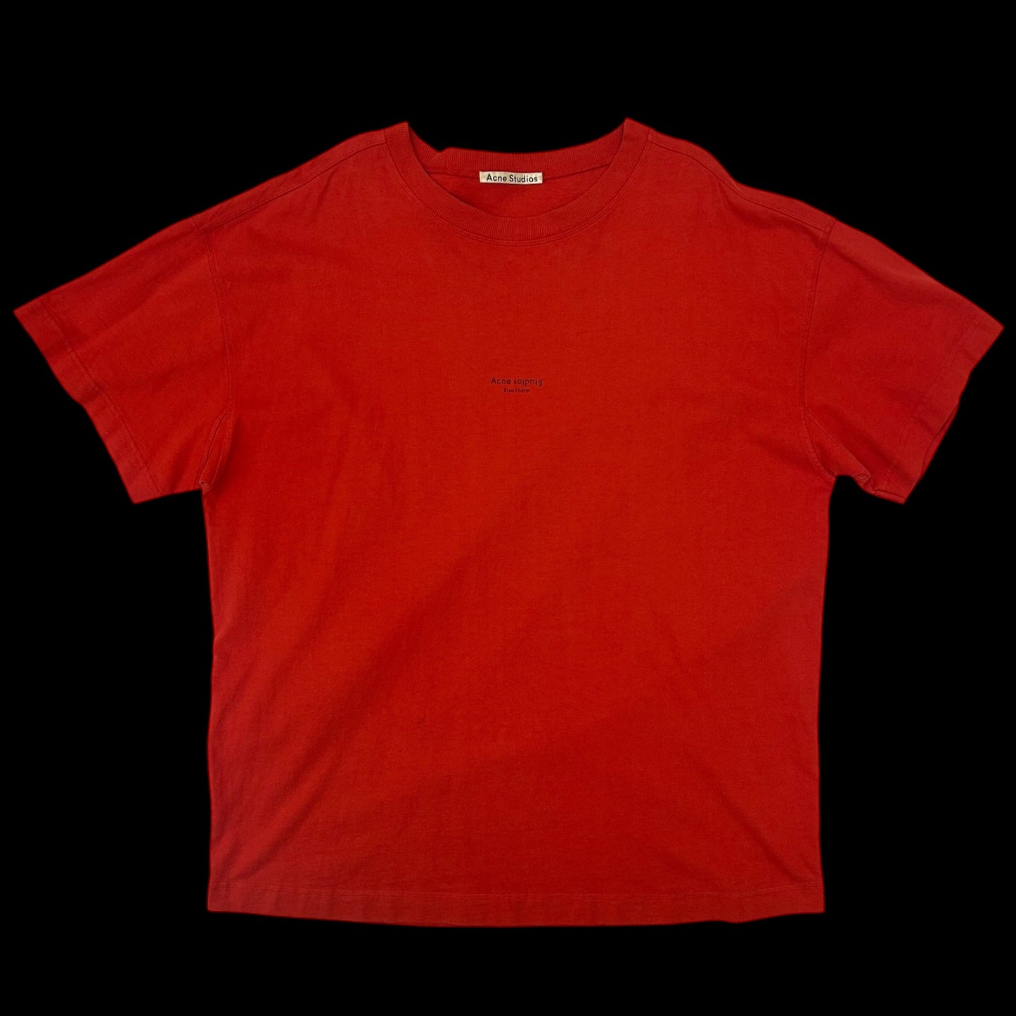 Acne Studios Stockholm Logo T-Shirt Red (Size XL)