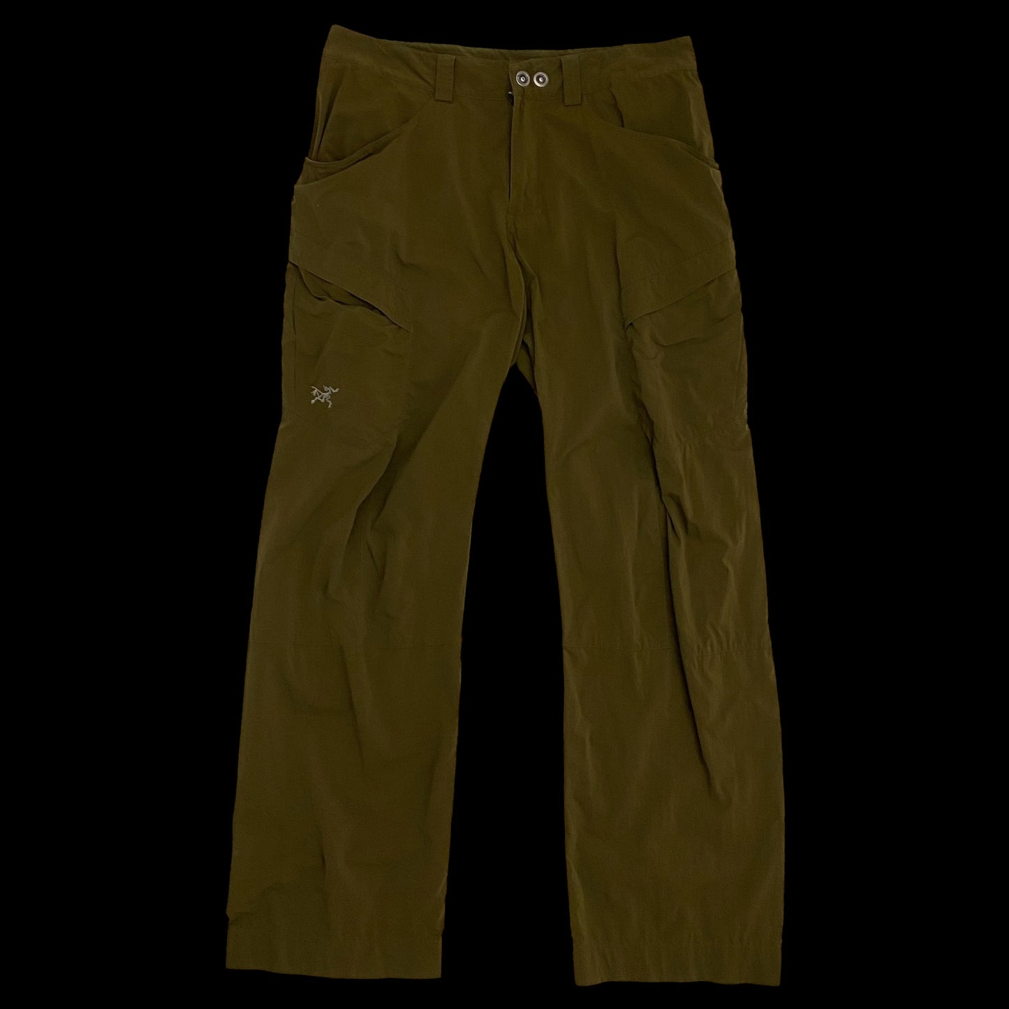 Arc'teryx 2000s Cargo Pants Brown-Green (Size 34”)