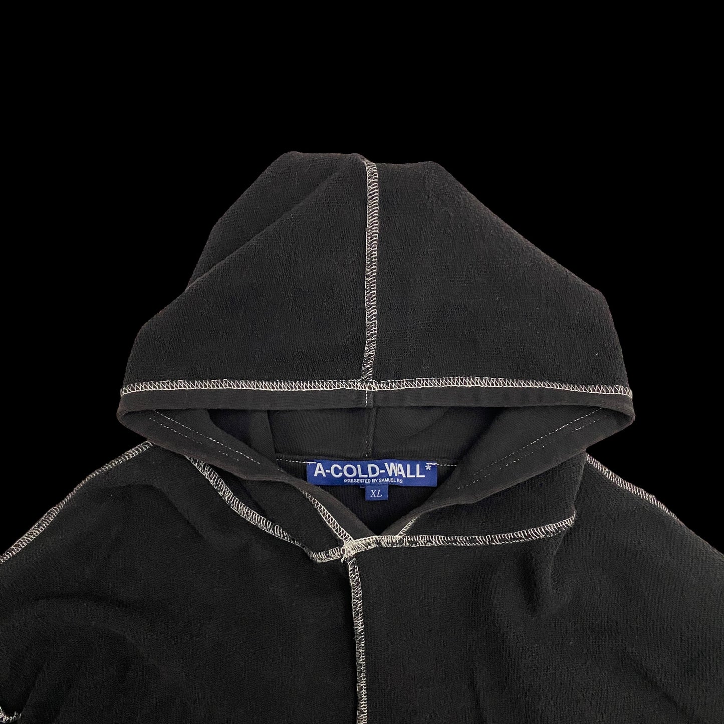 A-COLD-WALL Reverse Stitch Hoodie Black (Size XL)