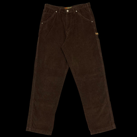 Stussy Vintage Brown Corduroy Carpenter Pants (W34)