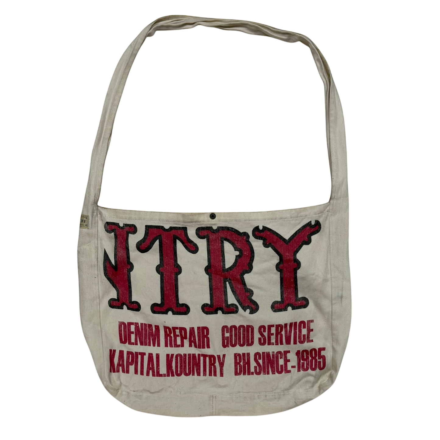 Kapital Kountry Factory Printed Cotton Twill Tote Bag