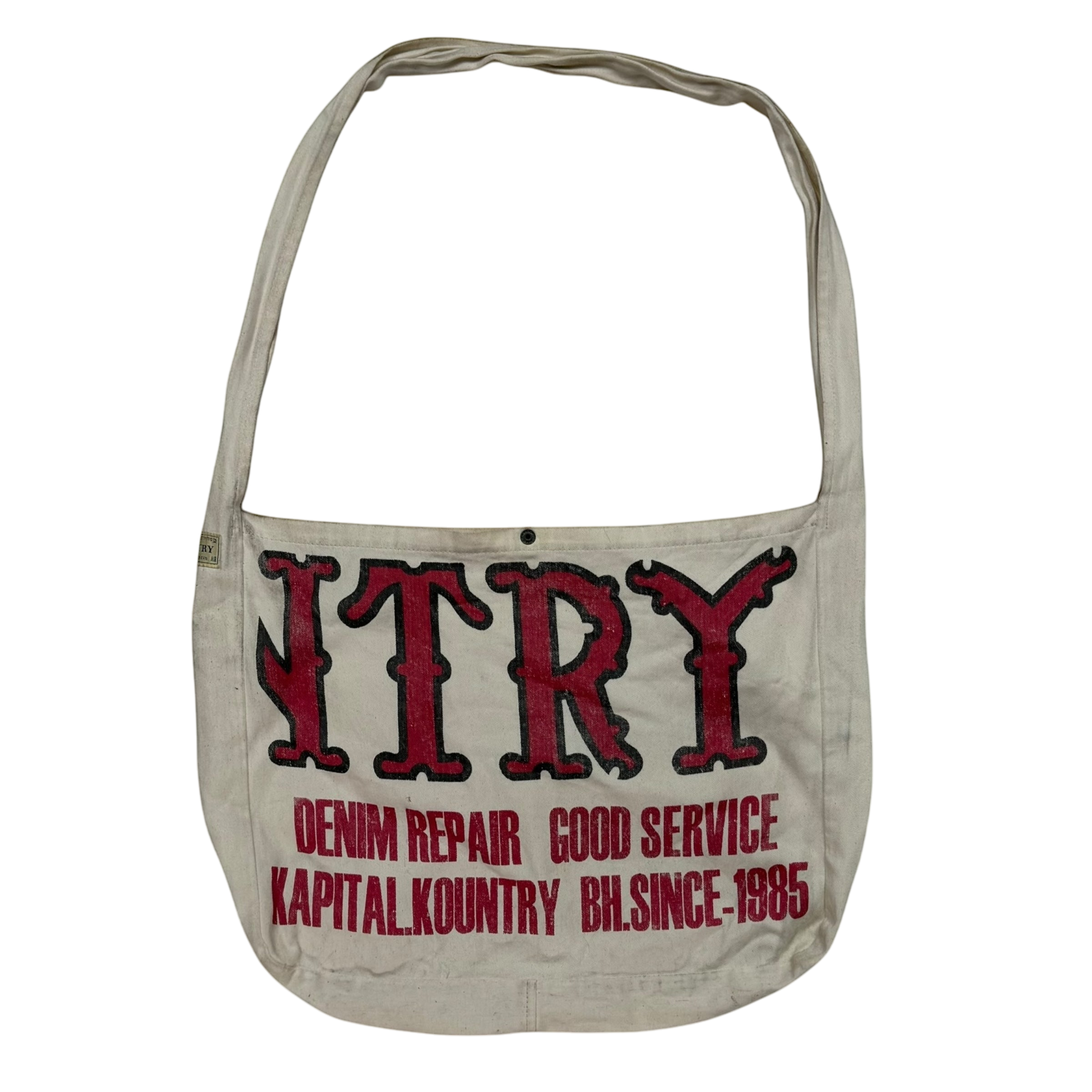 Kapital Kountry Factory Printed Cotton Twill Tote Bag