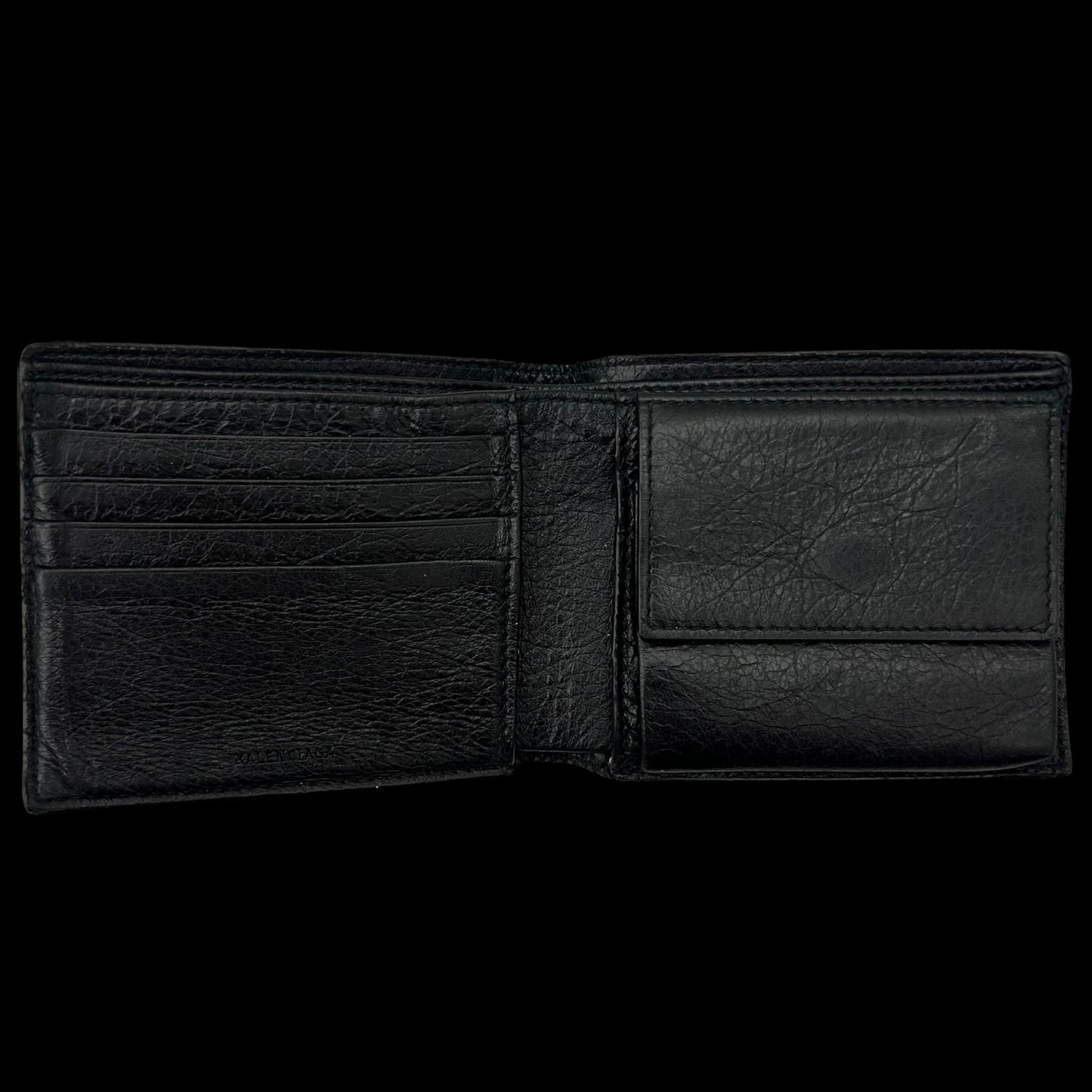 Balenciaga Graffiti Bifold Wallet Black