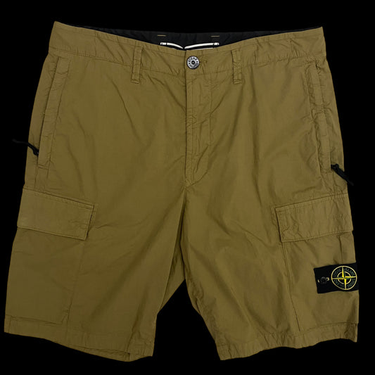 Stone Island Bermuda Shorts Dark Beige (Size 32”)