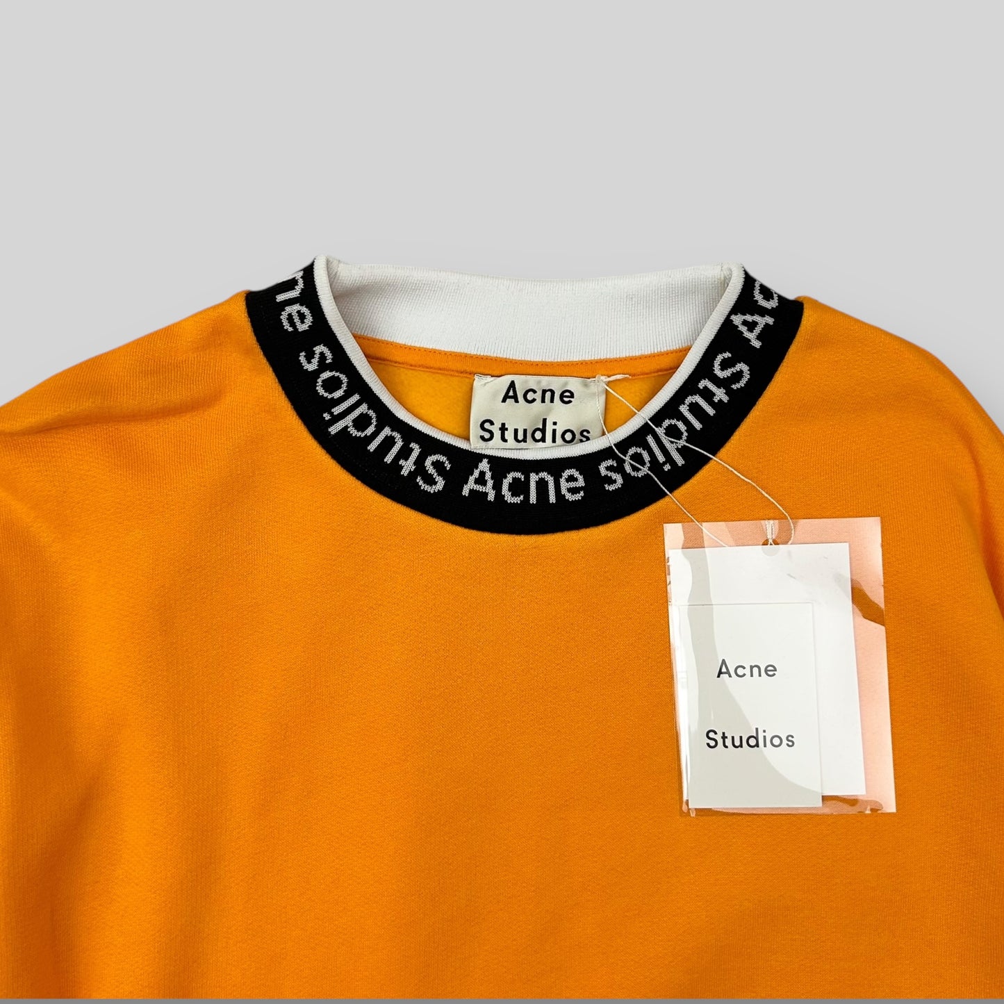 Acne Studios Jacquard Logo Sweater Orange (Fits L-XL)