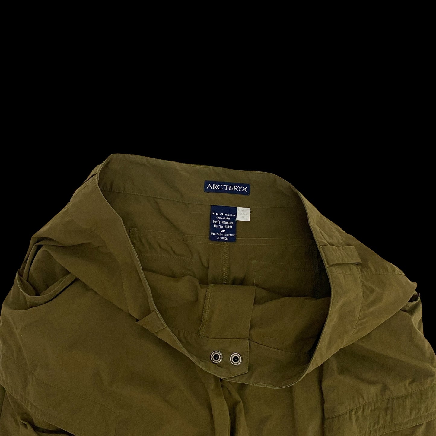 Arc'teryx 2000s Cargo Pants Brown-Green (Size 34”)