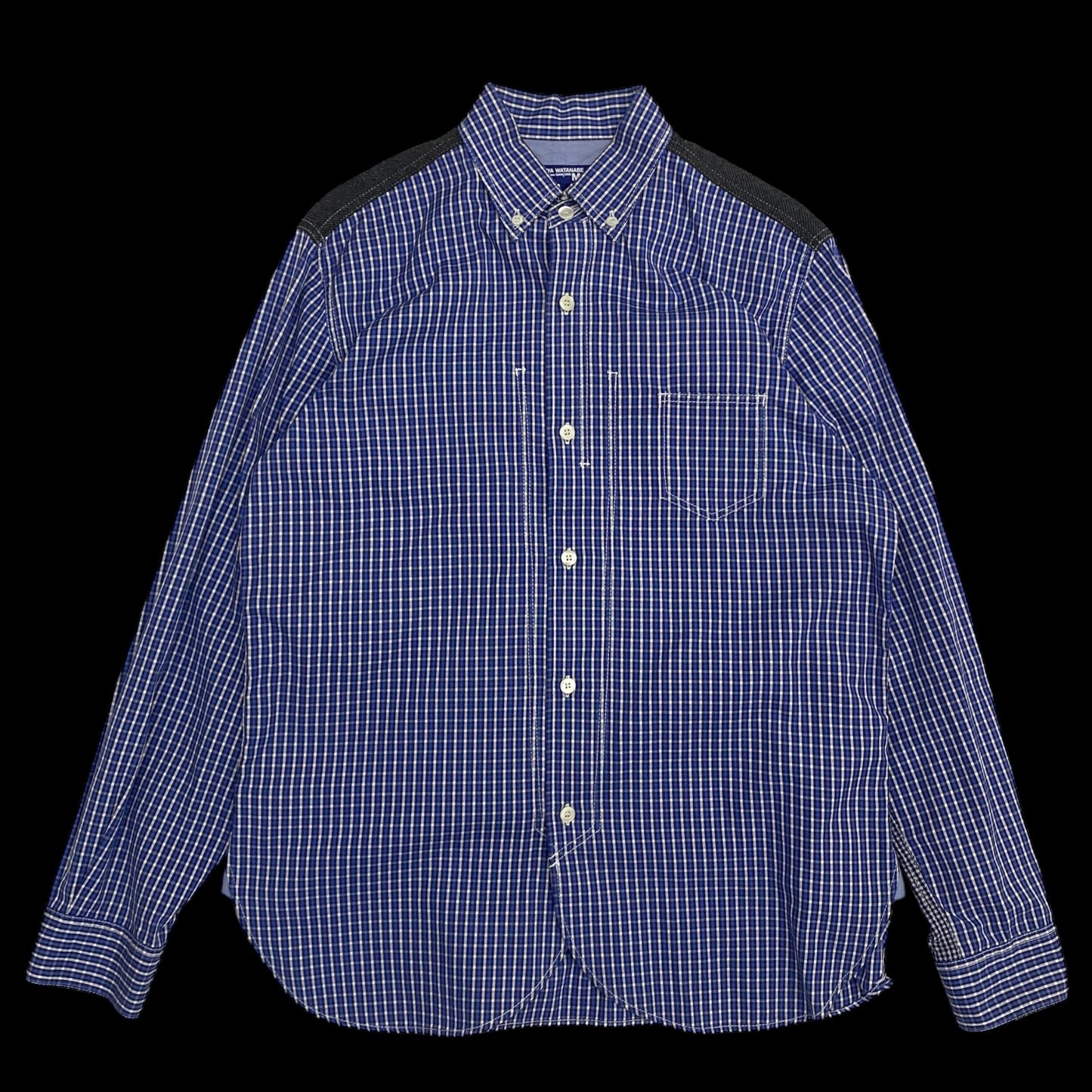 Junya Watanabe MAN Gingham Check Shirt Blue (Fits S-M)