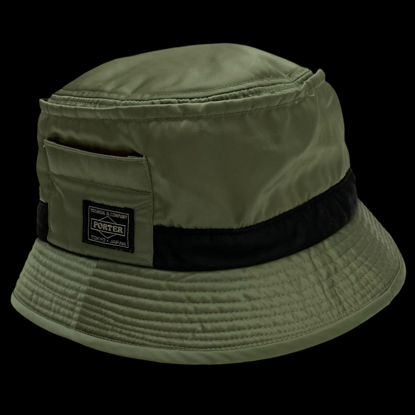 Porter x Beams Bucket Hat Military Green
