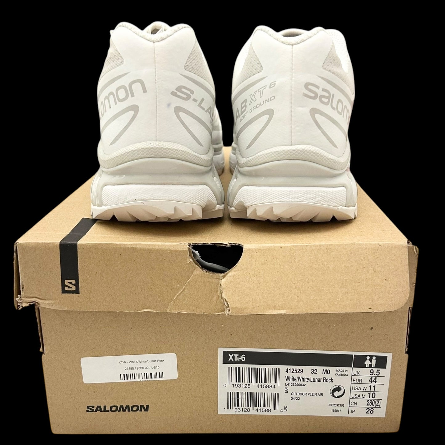 Salomon XT-6 ‘White / Lunar Rock’ (US10/UK9.5)